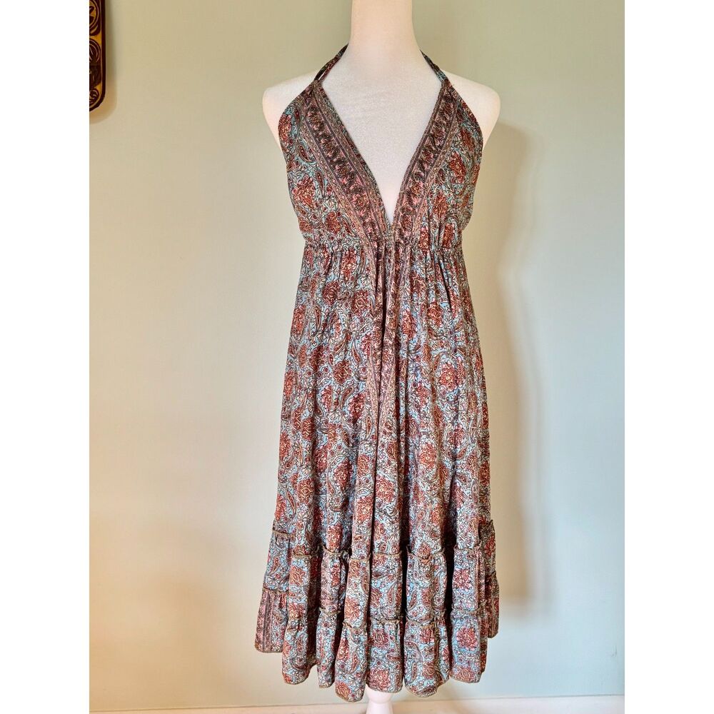 NWT Karma Highway midi halter dress OS